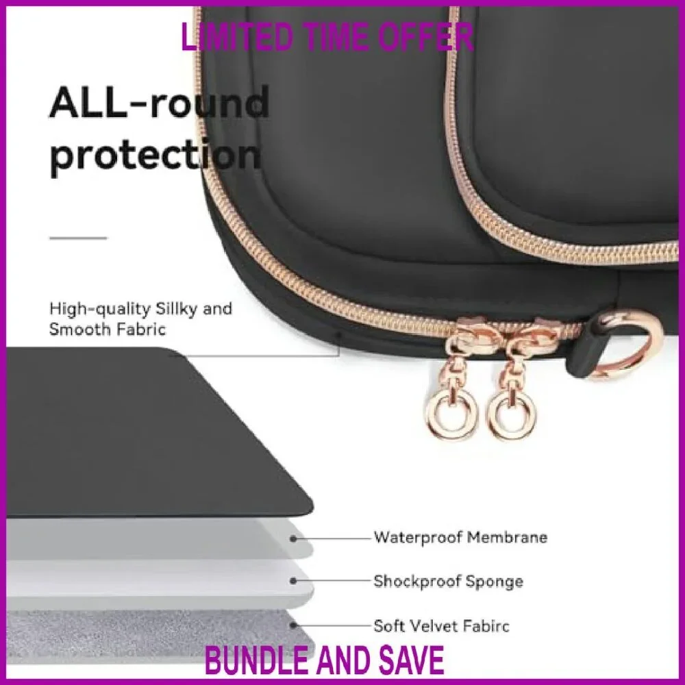 15.6-16 Inch Laptop Messenger Bag with Adjustable Strap & Handle